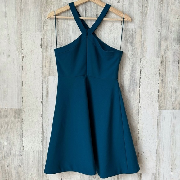 Likely Ashland Blue Halter Mini Dress Size 4 - Picture 6 of 11